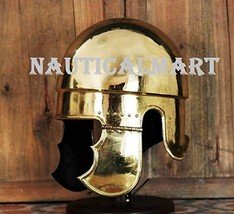 Medieval Gladiator helmet Samnite helmet Brass - $187.11