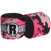 New Ringside Apex Kick Boxing MMA Handwraps Hand Wrap Wraps 180&quot; Pink/Bl... - £10.38 GBP