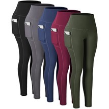 Leggings With Pockets For Women, High Waisted Tummy Control Workout Yoga... - $103.99