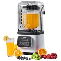 VEVOR Professional Blender with Shield, Commercial Countertop Blenders, 68 oz Ja - $3,402.39 MXN