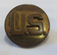 WW2 US Army Collar Disc US Military Insignia Screw Back Pin - £7.72 GBP