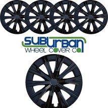 2018-2023 Toyota Camry Style # 530-16BLK 16&quot; BLACK Hubcaps Wheel Covers NEW SET - £51.14 GBP