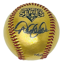 Derek Jeter Autographed Gold 2009 World Series Baseball Steiner LE 16/22 - £987.27 GBP