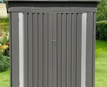 Outdoor Storage Shed 6X4Ft, Steel Tool Garden Small Metal Sheds With Dou... - $388.99