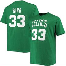 NBA Boston Celtics Jersey Style T-Shirt S-5X Larry Bird or Your Choice N... - £14.88 GBP+