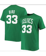 NBA Boston Celtics Jersey Style T-Shirt S-5X Larry Bird or Your Choice Name/Numb - $18.99 - $23.49
