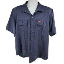 Orvis Classic Collection Short Sleeve Blue Fishing Hiking Two Pocket Shirt XL - £17.90 GBP