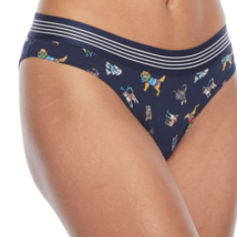 Flirtitude Women&#39;s Wide Elastic Cheeky Panties XX-LARGE Blue Bayou Holiday Dogs - £9.25 GBP