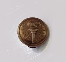 VTG Torch Of Knowledge Lapel Pin Domar G-I US Army Military Brass - $10.00