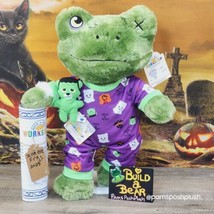 Build A Bear Zombie Frog Plush Halloween Sleeper Ghost Witch Pajamas Clo... - £78.95 GBP