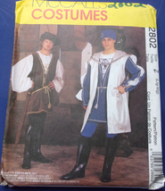 McCall’s Men’s Renaissance Costume Size LG-XL #2802 Uncut - £6.36 GBP