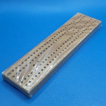 Cribbage Travel Board 2 Tracks With Pegs Solid Wood New Sealed - $9.00