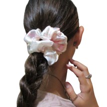 Pink Mulberry Silk Scrunchie Floral Ponytail Holder for Women 100% Silk ... - £7.12 GBP