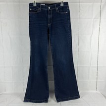 GAP 1969 Women&#39;s 29 R Authentic Flare Jeans Dark Stretch - £10.23 GBP