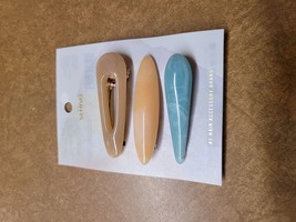 scunci Collection Salon Clips - Muted Pastels - 3pk - £7.25 GBP
