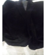 Stafford Essentials Vtg Men&#39;s 48R Black Corduroy Blazer Sport Coat Jacket - $46.74