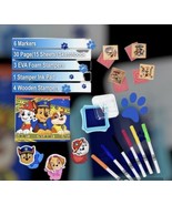 Paw Patrol Activity Set  7 Stamps Sketchbook 6 Markers Art Supplies - £12.57 GBP