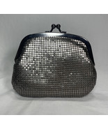 Vintage Silver Icing Chainmail Mesh Clutch Change Purse Kissing Clasp - €17,28 EUR