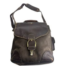 bellino leather rustic distressed messenger bag - $79.19