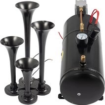 150DB Train Horns Kit for Trucks Super Loud with 120 PSI 12V Air Compressor 4 Tr - £144.65 GBP