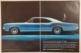 1965 Print Ad Oldsmobile Dynamic 88 Delta Holiday Coupe Olds Luxury Blue - £14.34 GBP