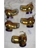 NWT Faux Glass Schnauzer Dog Head Hollow Plastic Christmas Tree Ornament... - $37.52 CAD