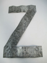 Corrugated Metal Letter Z Rustic Country Farmhouse Industrial 12&quot; - £1.93 GBP