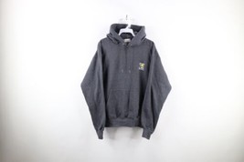 Vintage Mens Small Faded Spell Out The Salty Dog Cafe Hoodie Sweatshirt Gray - £36.96 GBP