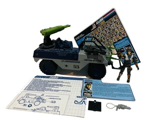Primary image for Eliminator Blocker RARE Gi Joe Hasbro ARAH Vtg Figure Toy Vehicle COMPLETE 1987