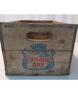 Vintage Canada Dry Soda  Beverages Ginger Ale Wooden Crate 1968 box meta... - £23.90 GBP