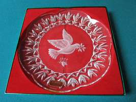 GORHAM 1988 ANNUAL CRYSTAL CHRISTMAS PLATE NIB ORIGINAL - £43.52 GBP