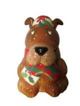 Cracker Barrel Holiday Dog Cookie Jar Full Of Mischief Ceramic Lrg Lori ... - $29.70