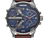 DIESEL MR DADDY 2.0 MENS CHRONOGRAPH WATCH DZ7314 BIG BLUE WITH WARRANTY... - $152.04