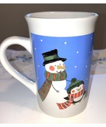 Snowman Penguins Tree Holiday Coffee or Cocoa Mug   CHRISTMAS WINTER HOL... - £8.83 GBP