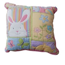 Decorative Pillows Pastels Spring Bunnies - £14.91 GBP