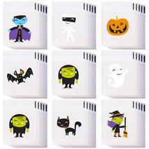 320 Pieces Halloween Treat Bags Clear Self Adhesive Bags Cellophane Plastic Cook - £22.36 GBP