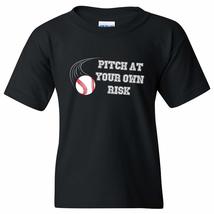 UGP Campus Apparel Pitch at Your Own Risk - Baseball Sports Stadium Pitcher Yout - £18.97 GBP