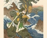 Green Power Ranger Tommy Japanese Edo Period Giclee Poster Print Art 13x... - $69.99