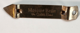 Can Opener Vintage Church Key Meister Brau the Custom Beer 4” Long Peter Hand Ch - £6.65 GBP