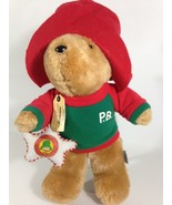 PADDINGTON BEAR Plush Teddy DARKEST PERU 1995 Sears Vintage London England 16"  - $59.00