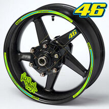 Universal Rossi Motorcycle Wheel Decals – Rim Stickers (18pcs) - $29.99