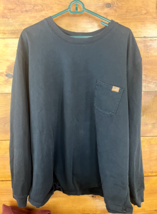 LL Bean Mens 3XL Long Sleeve Shirt Black Traditional Fit Heavyweight Pocket - $584.96 MXN
