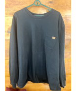 LL Bean Mens 3XL Long Sleeve Shirt Black Traditional Fit Heavyweight Pocket - $585.67 MXN