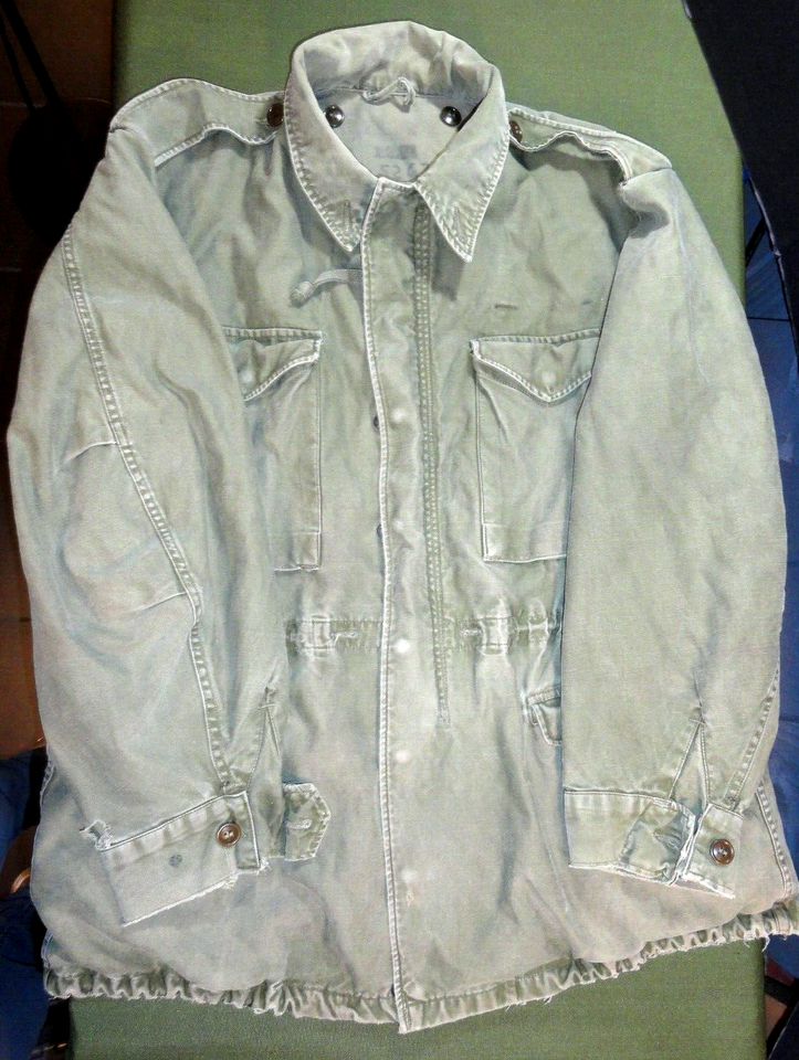 DATED KOREAN WAR M-1951 M51 OG-107 FIELD SATEEN MILITARY JACKET MEDIUM R... - $116.09
