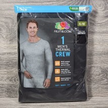 Fruit of the Loom Thermal Shirt Men&#39;s Size XL Waffle Black 1 Pack FOTL Underwear - $8.79