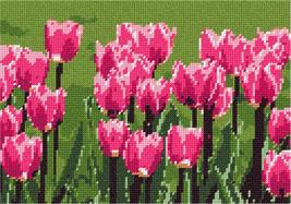 Pepita Needlepoint kit: Field of Tulips, 10&quot; x 7&quot; - £39.74 GBP+