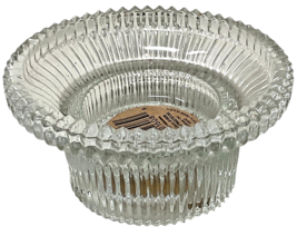 Candle-Lite Indiana Glass Reversable Ribbed Pillar/Taper Candle Holder  #1608 image 2