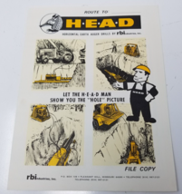 HEAD Earth Auger 1976 Sales Brochure Catalog Let the Head Man Show you t... - £14.98 GBP