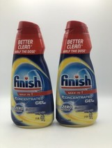2 Finish Max in 1 Concentrated Gel Dishwasher Detergent 26 oz Lemon Bs192 - $22.43