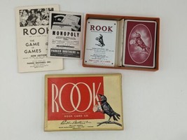 Rook CARD Game Parker Bros 1943 COMPLETE with Rule Book U.S.A. Played Wear - $19.65